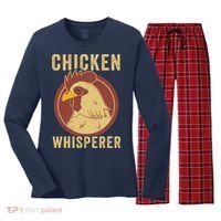 Chicken Whisperer Funny Chicken Lover Chicken Farmer Women's Long Sleeve Flannel Pajama Set  thumb 0