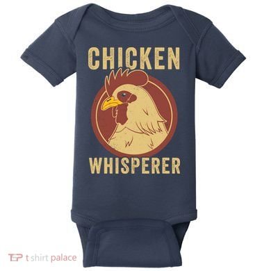 Chicken Whisperer Funny Chicken Lover Chicken Farmer Baby Bodysuit