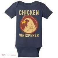 Chicken Whisperer Funny Chicken Lover Chicken Farmer Baby Bodysuit thumb 0
