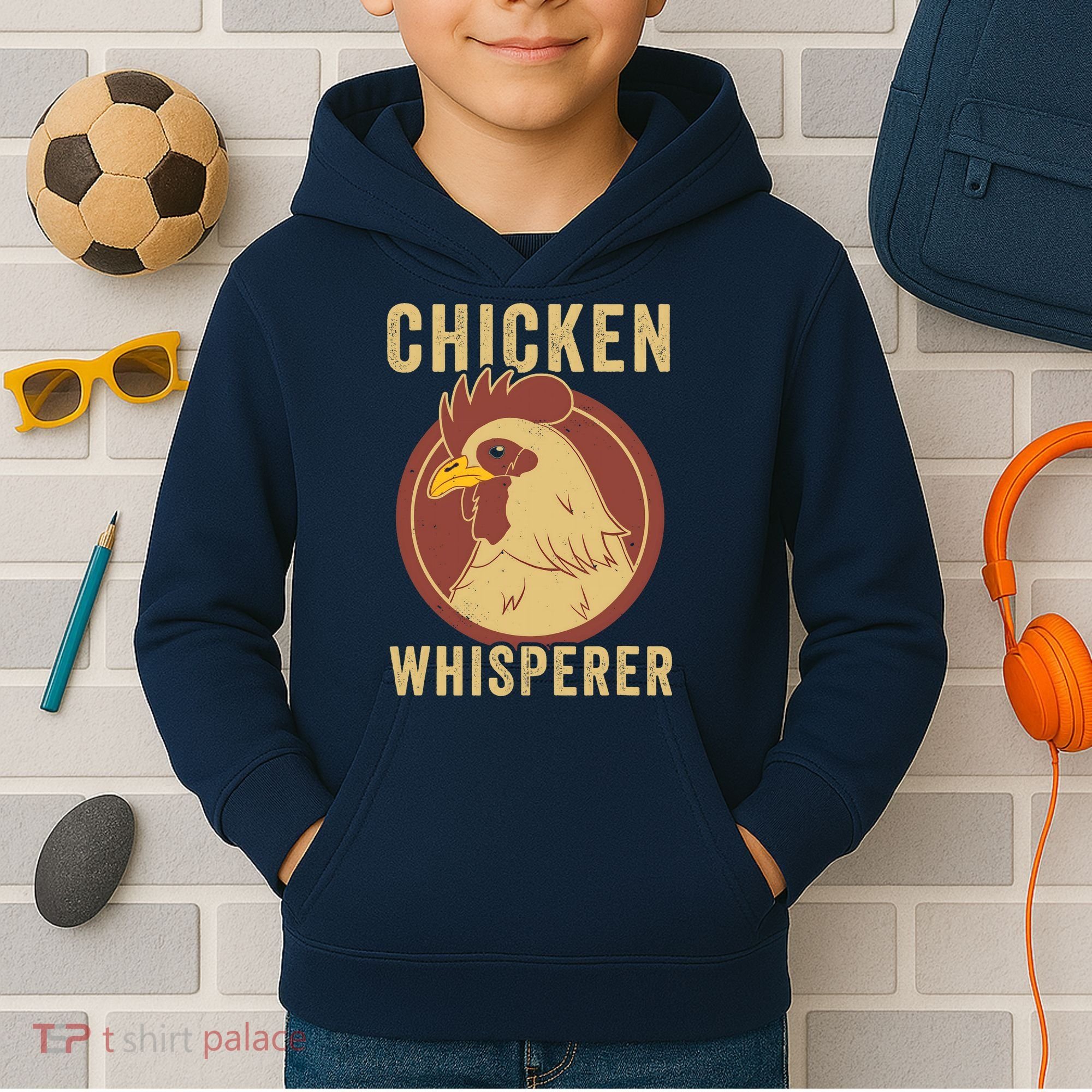Chicken Whisperer Funny Chicken Lover Chicken Farmer Kids Hoodie