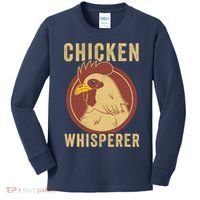 Chicken Whisperer Funny Chicken Lover Chicken Farmer Kids Long Sleeve Shirt thumb 0
