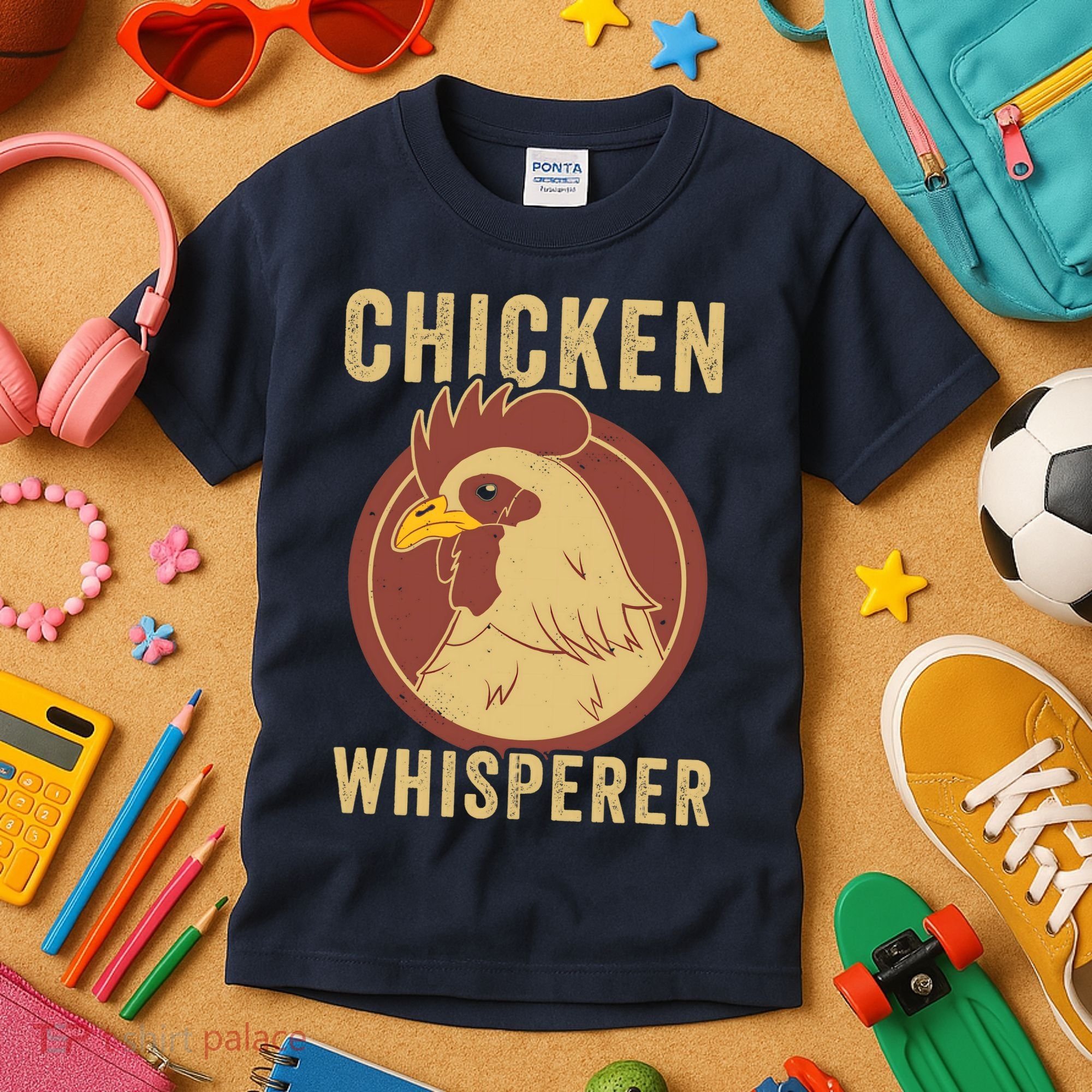 Chicken Whisperer Funny Chicken Lover Chicken Farmer Kids T-Shirt