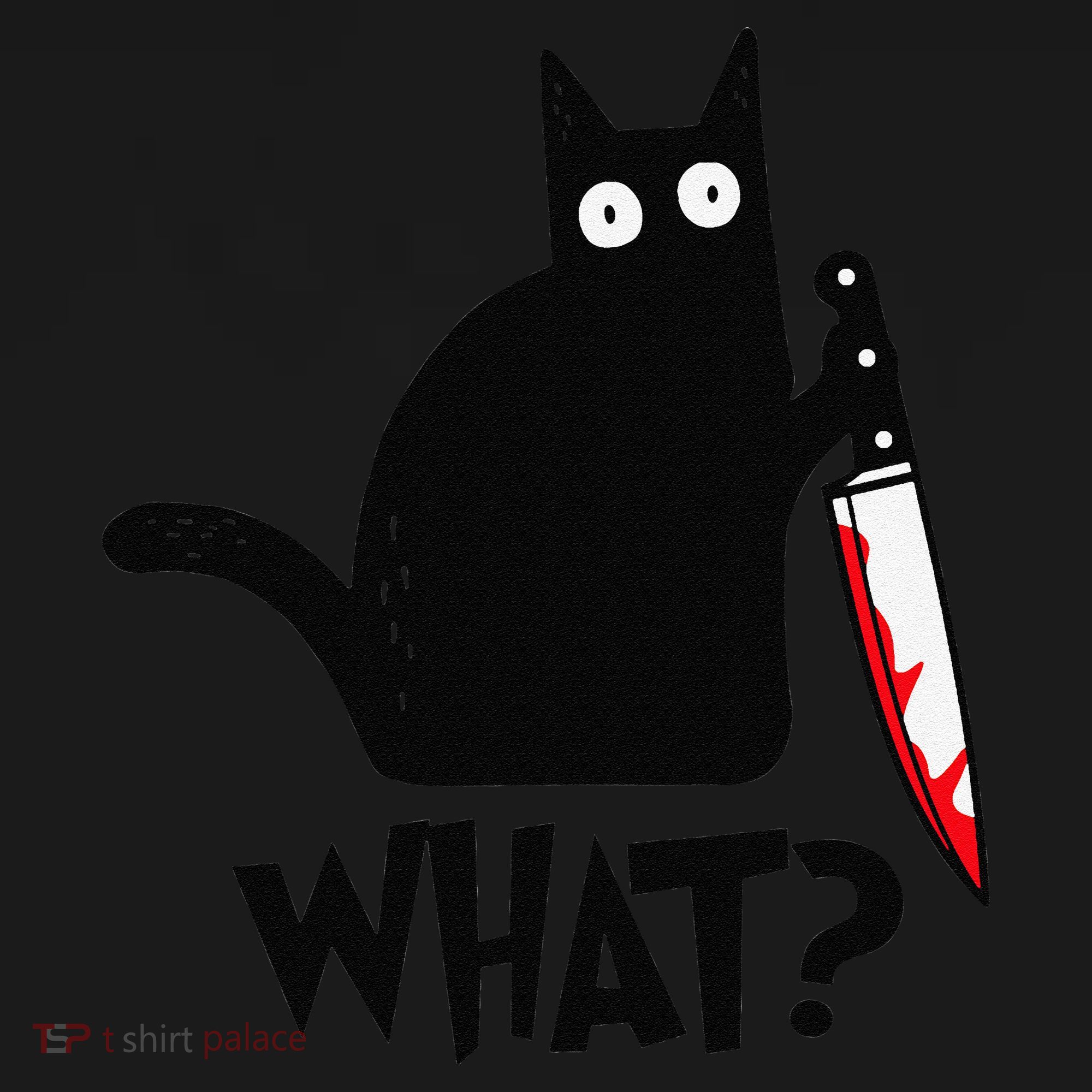 Cat What Funny Black Cat Murderous Cat With Knife Women's Tank Top