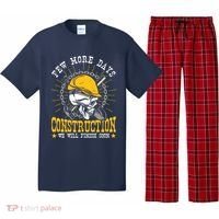 Construction Workers Few More Days Construction Pajama Set thumb 0