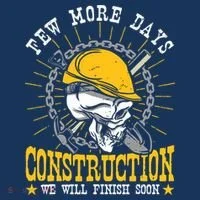 Construction Workers Few More Days Construction Mousepad thumb 1