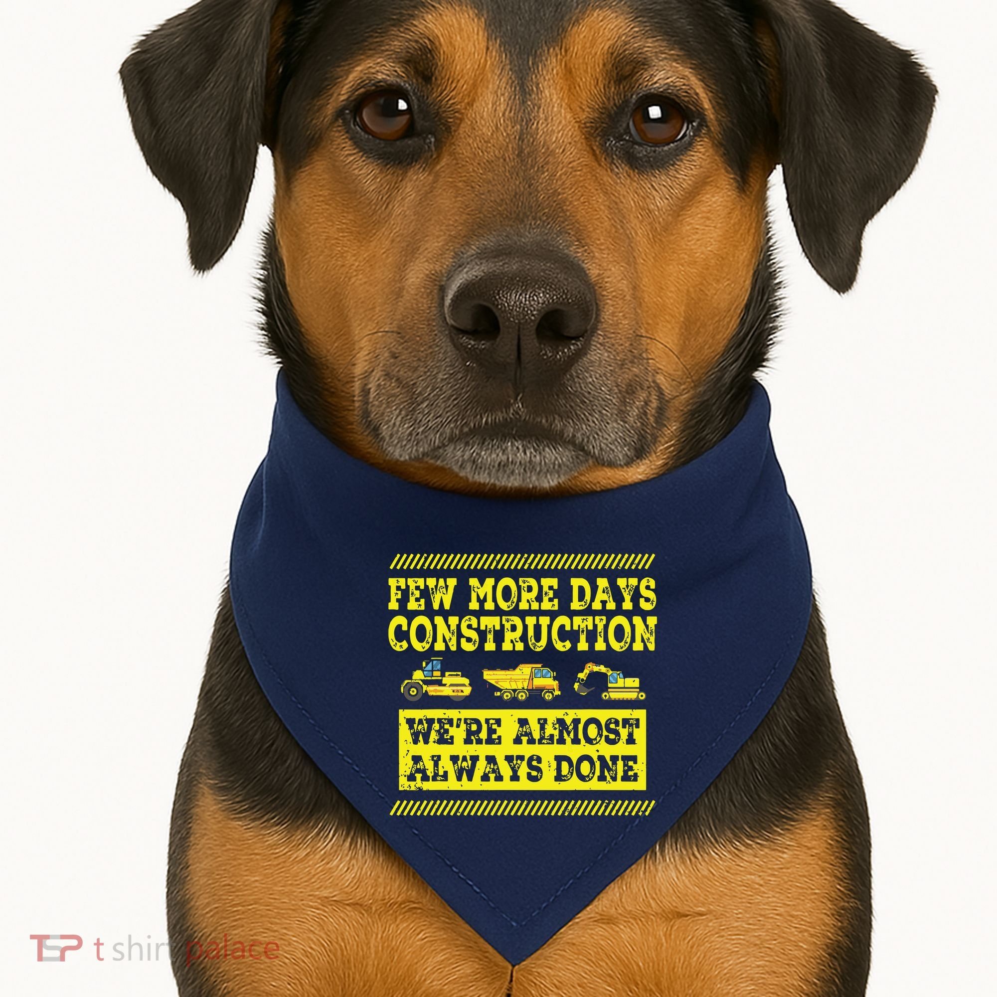 Construction Workers Few More Days Construction Company USA-Made Doggie Bandana
