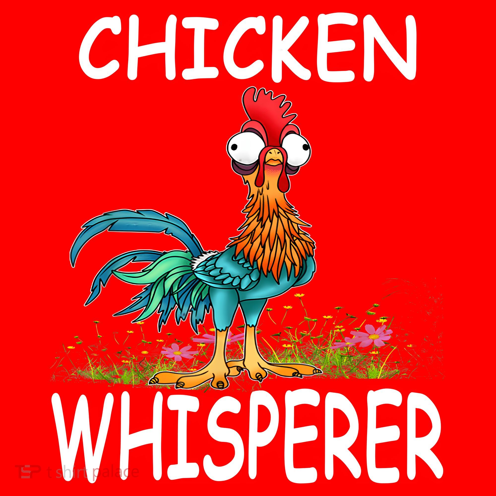 Chicken Whisperer Funny Chicken Tee For Farmers Santa Hat