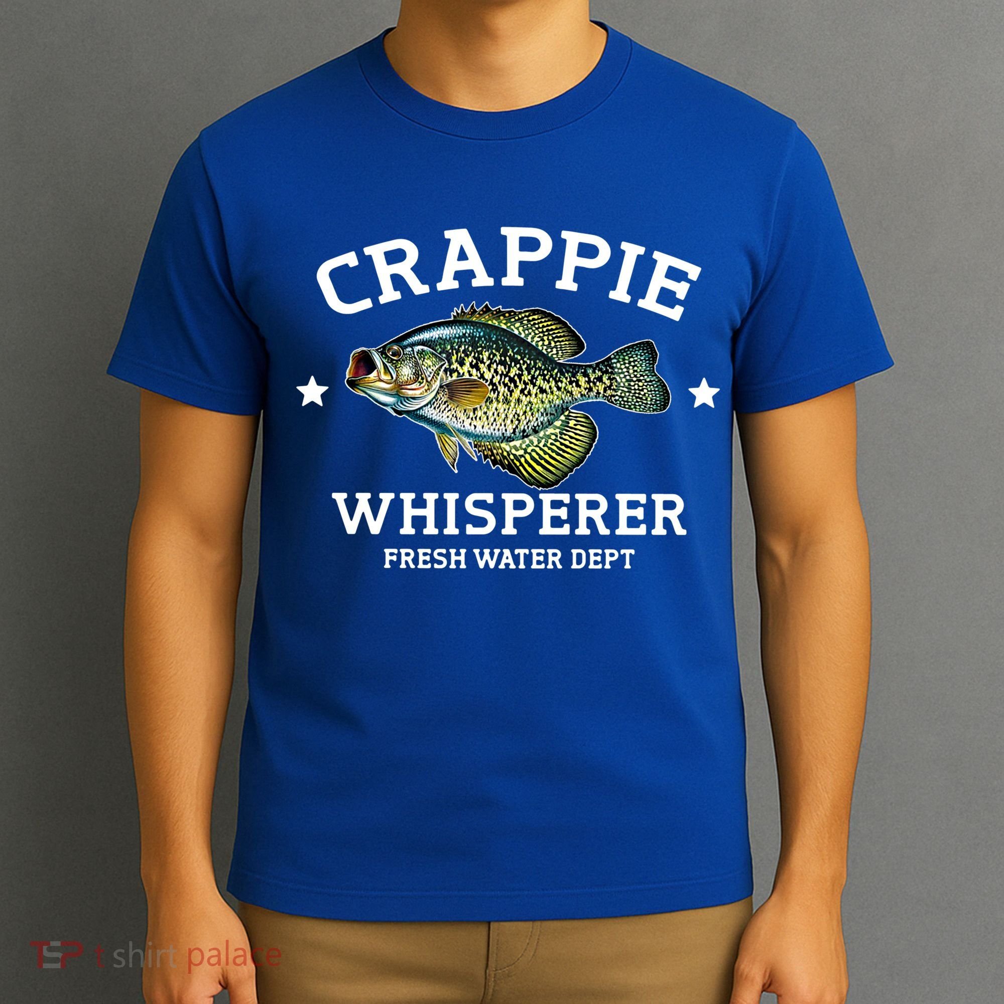 Crappie Whisperer Fresh Water Dept Funny Love Fishing Gift T-Shirt