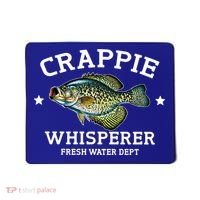 Crappie Whisperer Fresh Water Dept Funny Love Fishing Gift Mousepad thumb 0
