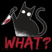 Cat What? Funny Black Cat Murderous Cat With Knife Cool Gift Coffee Mug thumb 5