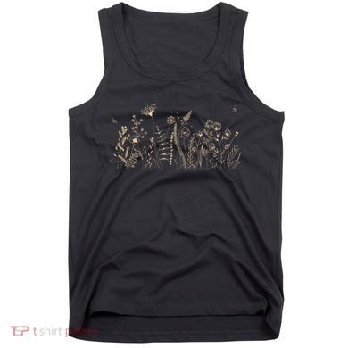 Cute Wildflowers Floral Nature Doodle Tank Top