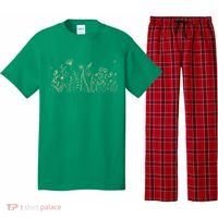 Cute Wildflowers Floral Nature Doodle Pajama Set thumb 0