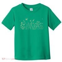 Cute Wildflowers Floral Nature Doodle Toddler T-Shirt thumb 0