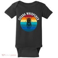 Cicada Whisperer Funny Cicada Nature Lover Cicada Emergence Bug Enthusiast Baby Bodysuit thumb 0