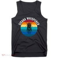 Cicada Whisperer Funny Cicada Nature Lover Cicada Emergence Bug Enthusiast Tank Top thumb 0