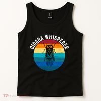 Cicada Whisperer Funny Cicada Nature Lover Cicada Emergence Bug Enthusiast Tank Top thumb 2