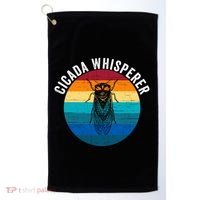 Cicada Whisperer Funny Cicada Nature Lover Cicada Emergence Bug Enthusiast Golf Towel thumb 0