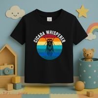 Cicada Whisperer Funny Cicada Nature Lover Cicada Emergence Bug Enthusiast Toddler T-Shirt thumb 3