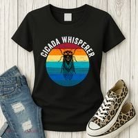 Cicada Whisperer Funny Cicada Nature Lover Cicada Emergence Bug Enthusiast Women's T-Shirt thumb 3