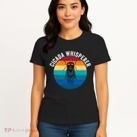Cicada Whisperer Funny Cicada Nature Lover Cicada Emergence Bug Enthusiast Women's T-Shirt thumb 4