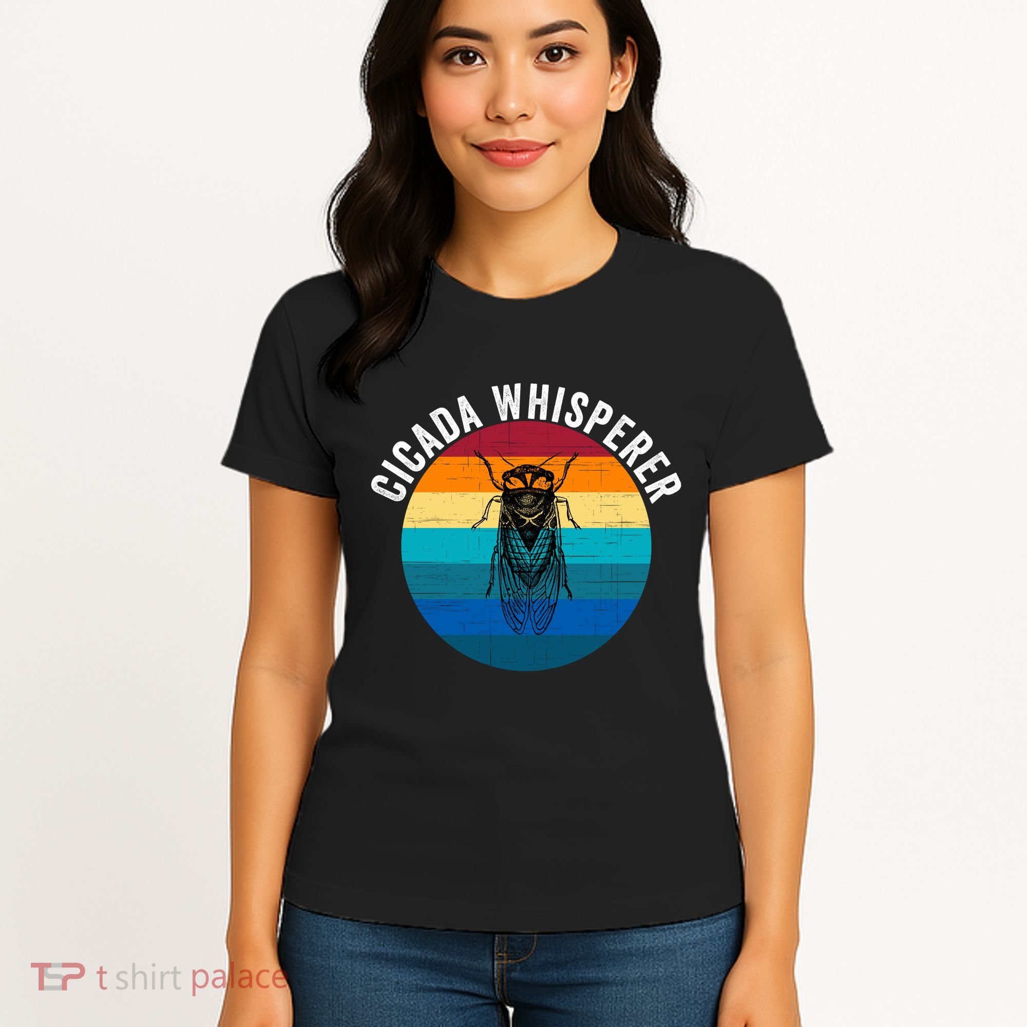 Cicada Whisperer Funny Cicada Nature Lover Cicada Emergence Bug Enthusiast Women's T-Shirt