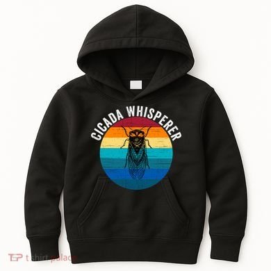 Cicada Whisperer Funny Cicada Nature Lover Cicada Emergence Bug Enthusiast Kids Hoodie