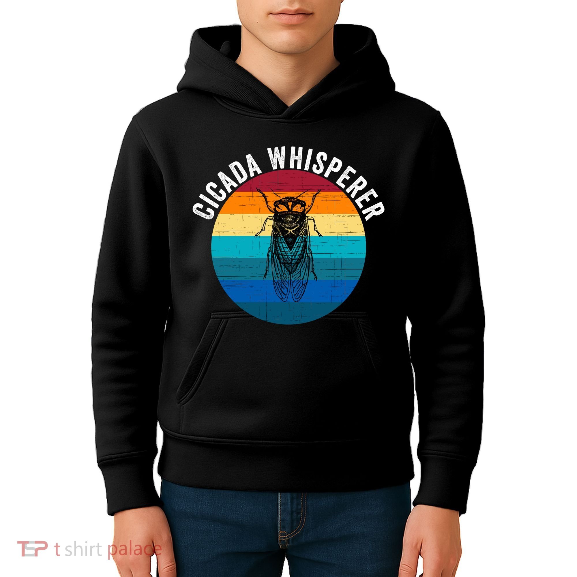 Cicada Whisperer Funny Cicada Nature Lover Cicada Emergence Bug Enthusiast Kids Hoodie