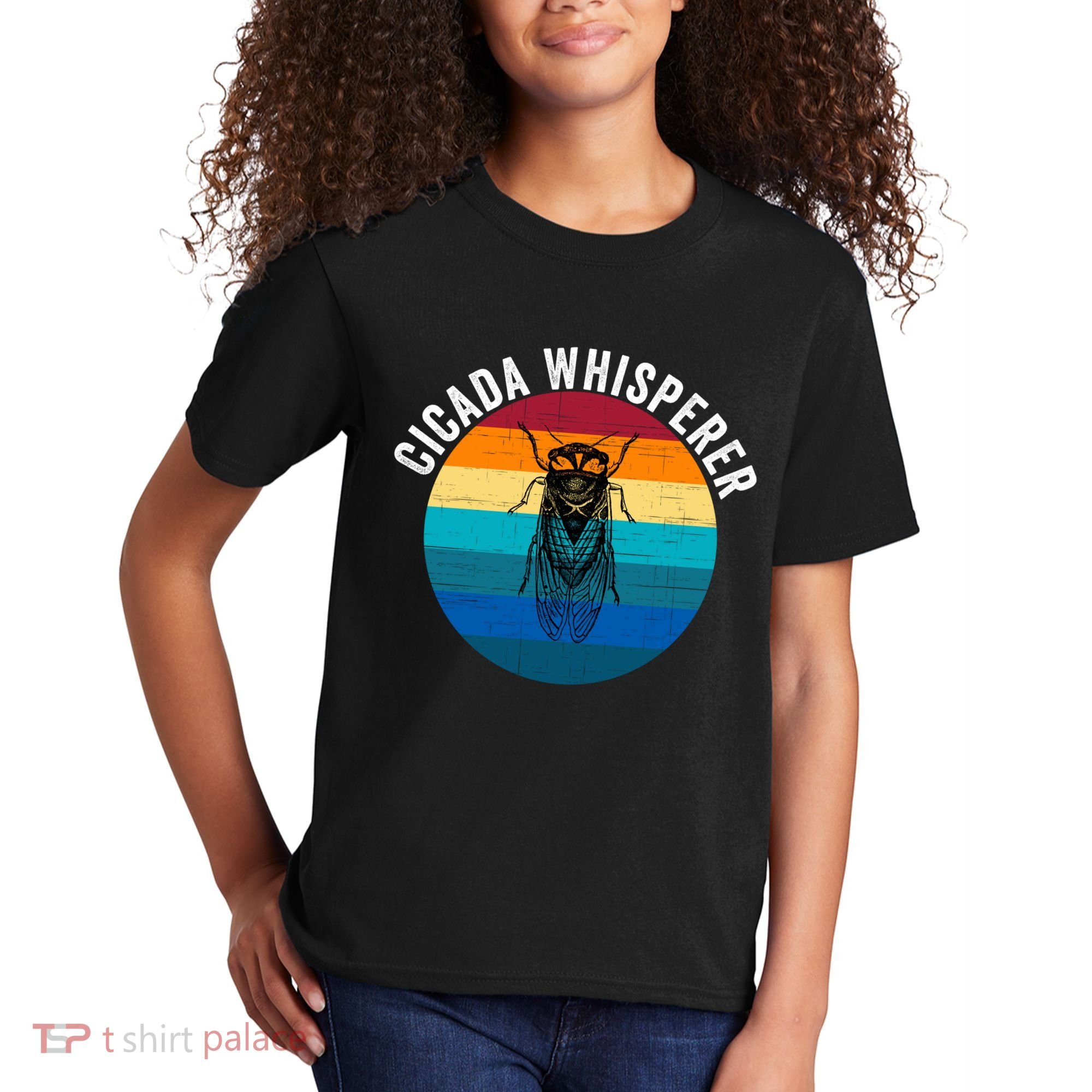 Cicada Whisperer Funny Cicada Nature Lover Cicada Emergence Bug Enthusiast Kids T-Shirt