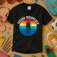 Cicada Whisperer Funny Cicada Nature Lover Cicada Emergence Bug Enthusiast Kids T-Shirt thumb 3