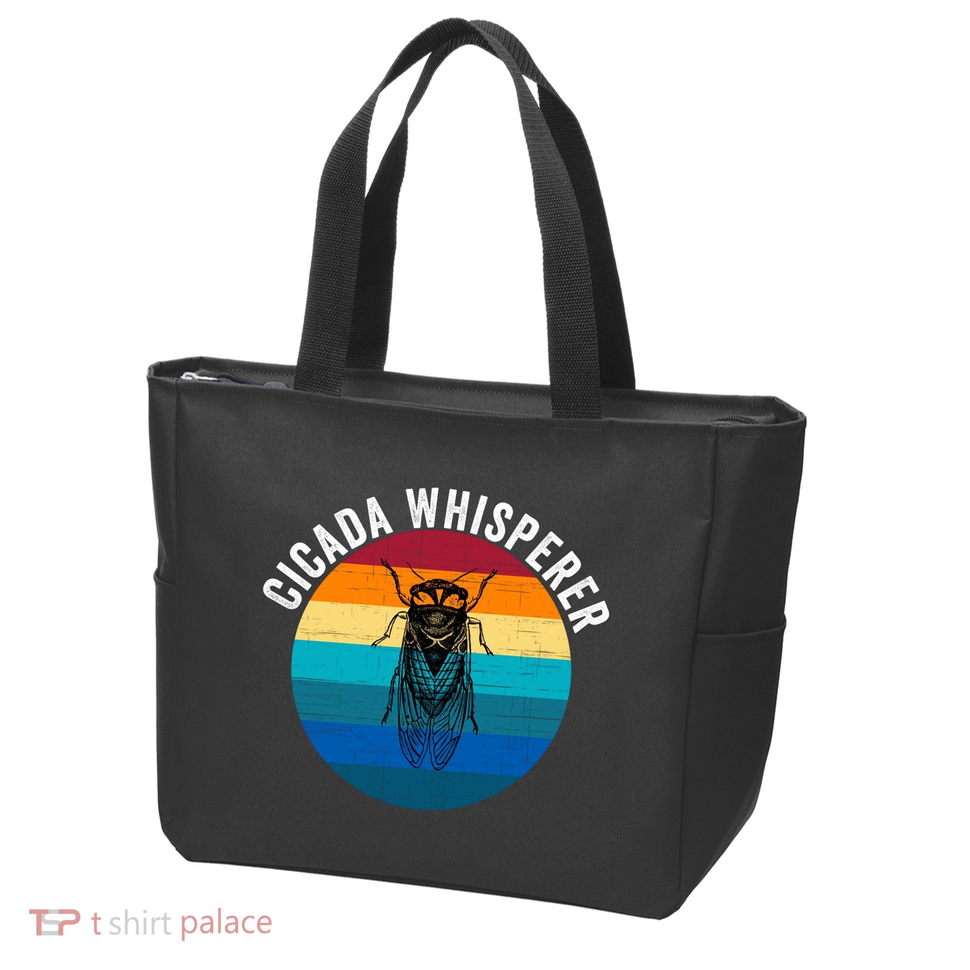 Cicada Whisperer Funny Cicada Nature Lover Cicada Emergence Bug Enthusiast Tote Bag