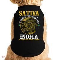 Cannabis Weed Fun Sativa To Change The Things I Can Indica Doggie Tank thumb 0