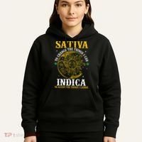 Cannabis Weed Fun Sativa To Change The Things I Can Indica Hoodie thumb 5