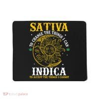 Cannabis Weed Fun Sativa To Change The Things I Can Indica Mousepad thumb 0