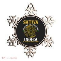 Cannabis Weed Fun Sativa To Change The Things I Can Indica Ornament thumb 0