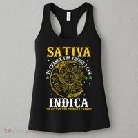 Cannabis Weed Fun Sativa To Change The Things I Can Indica Women's Tank Top thumb 3