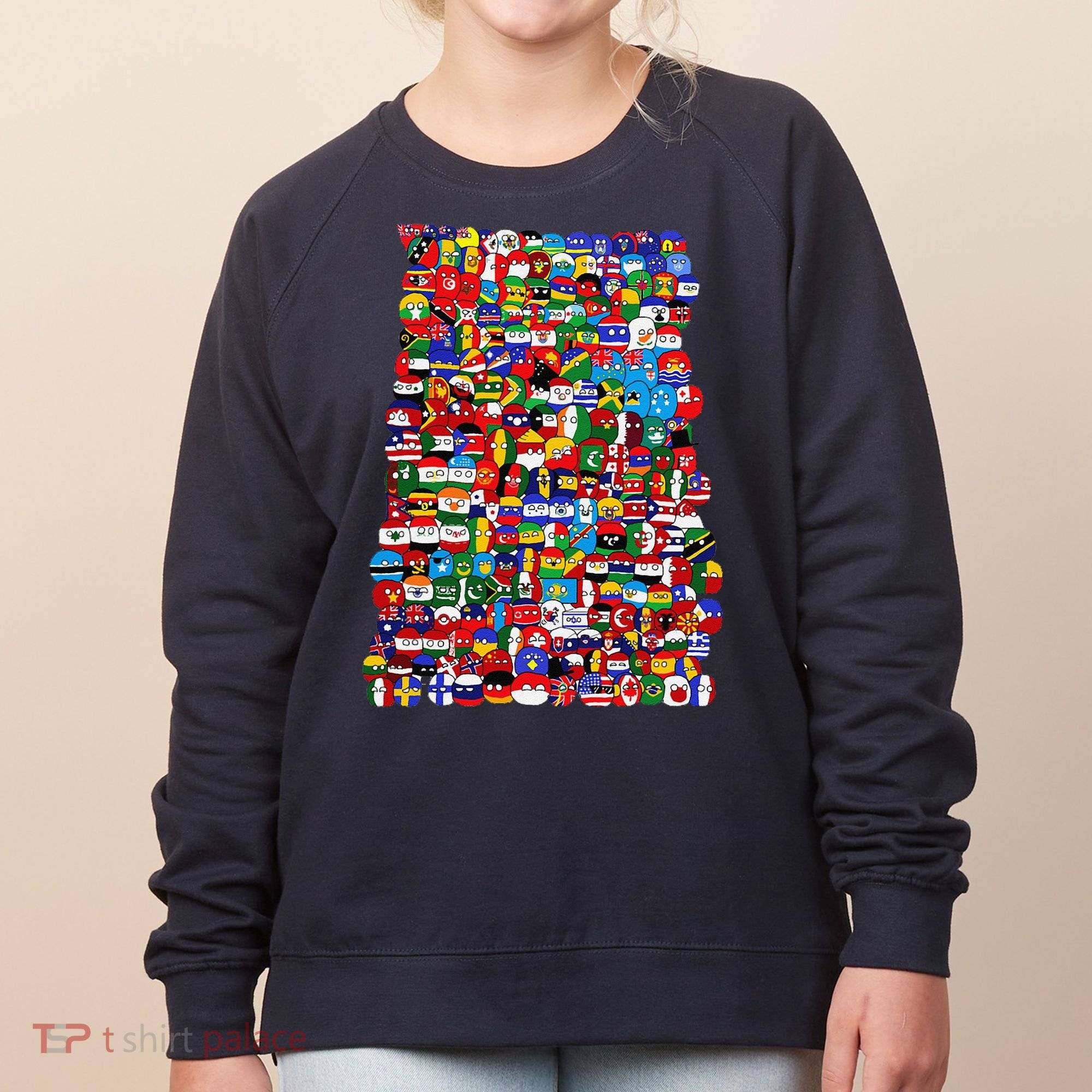 Countryballs World Flags Women's Sweatshirt