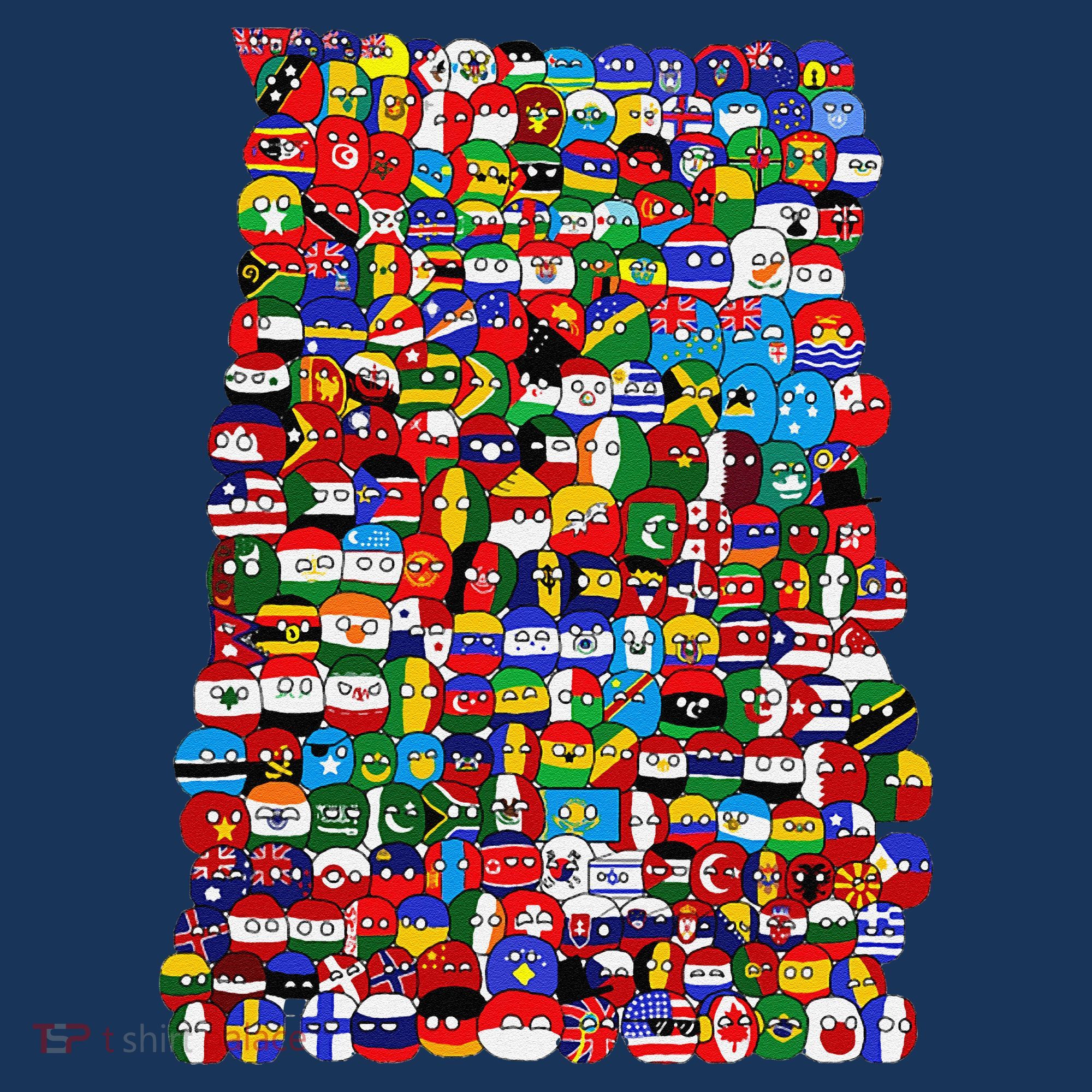 Countryballs World Flags Long Sleeve Shirt