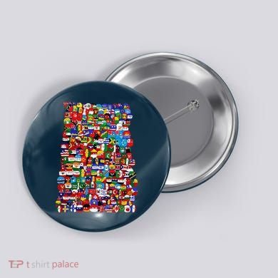 Countryballs World Flags Button