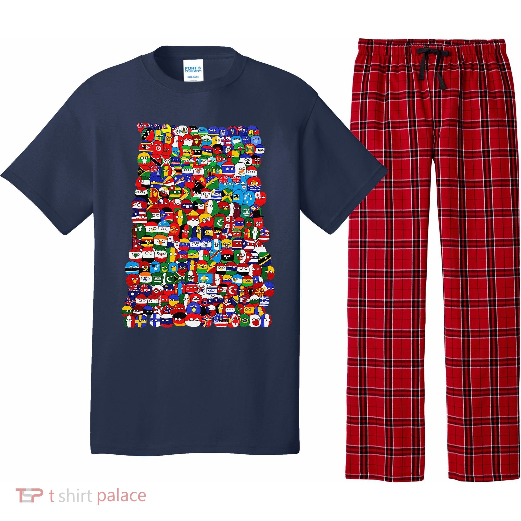 Countryballs World Flags Pajama Set