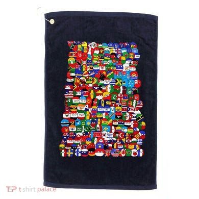 Countryballs World Flags Golf Towel