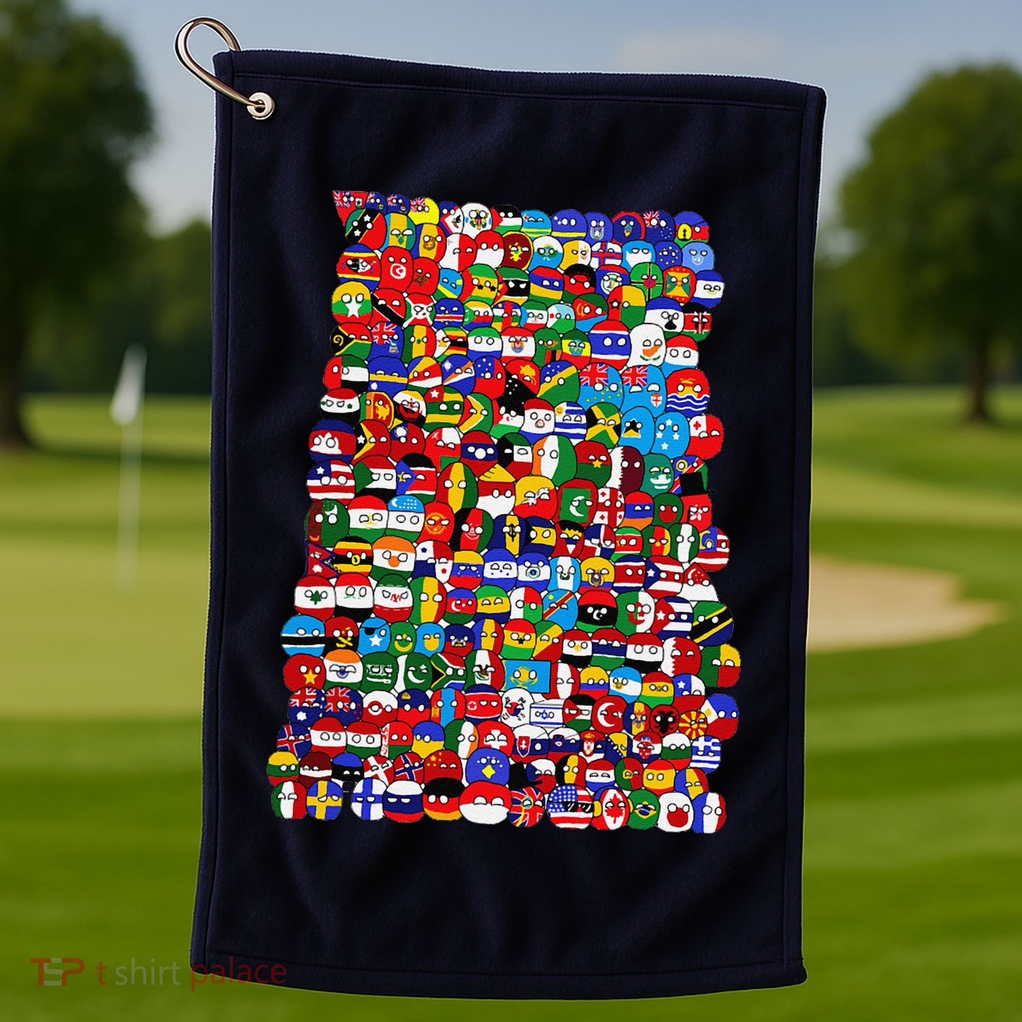 Countryballs World Flags Golf Towel