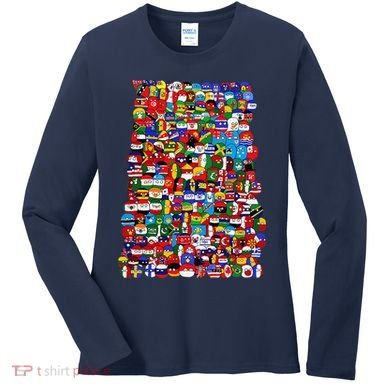 Countryballs World Flags Women's Long Sleeve Shirt
