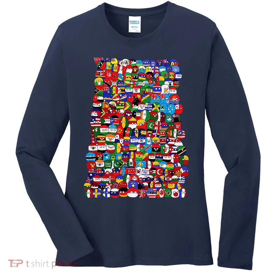 Countryballs World Flags Women's Long Sleeve Shirt