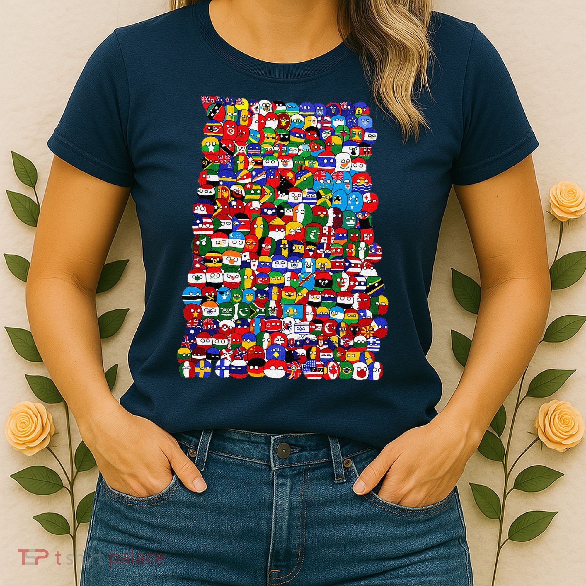 Countryballs World Flags Women's T-Shirt