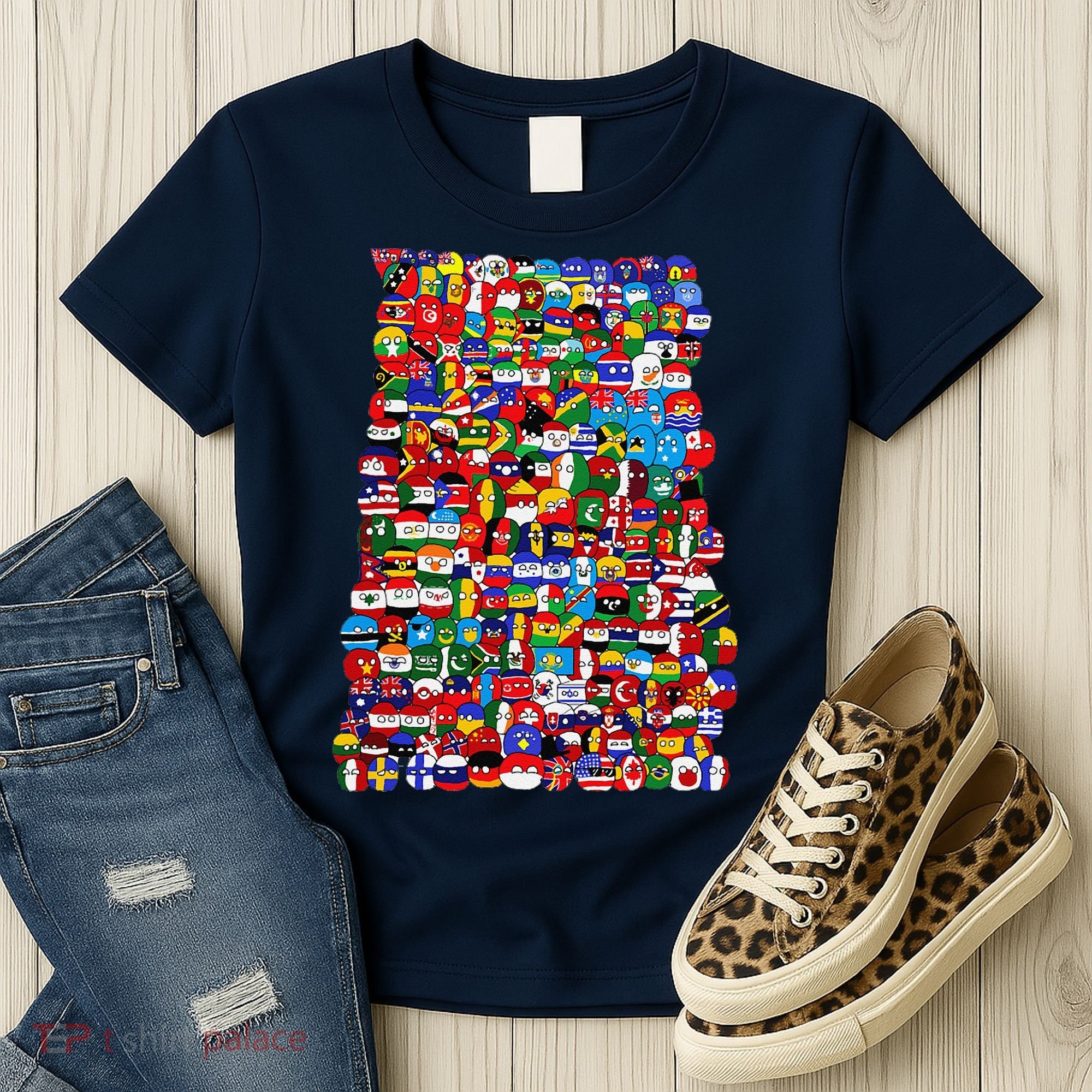 Countryballs World Flags Women's T-Shirt