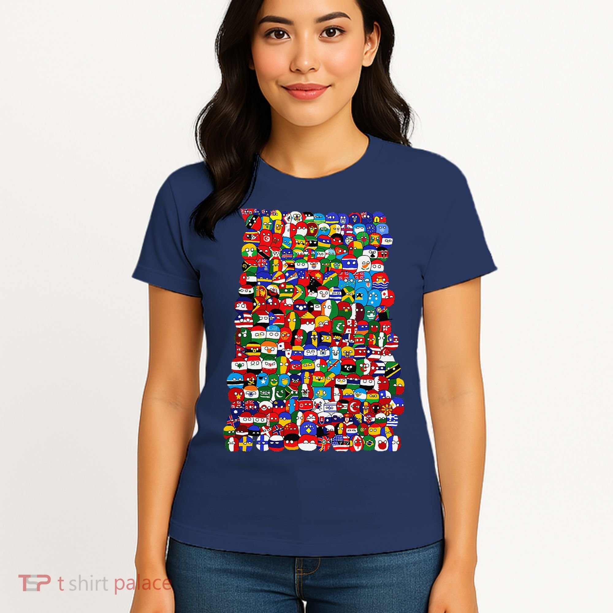 Countryballs World Flags Women's T-Shirt