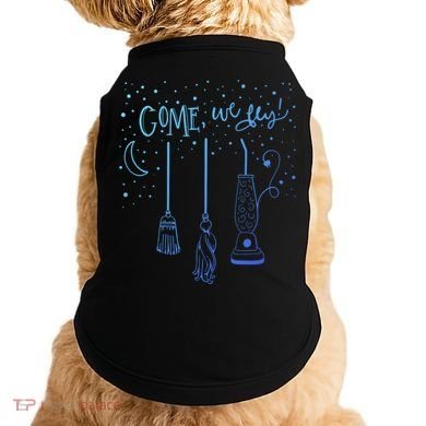 Come We Fly Halloween Hocus Fall Party Cute Gift Doggie Tank