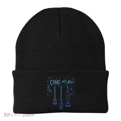 Come We Fly Halloween Hocus Fall Party Cute Gift Beanie
