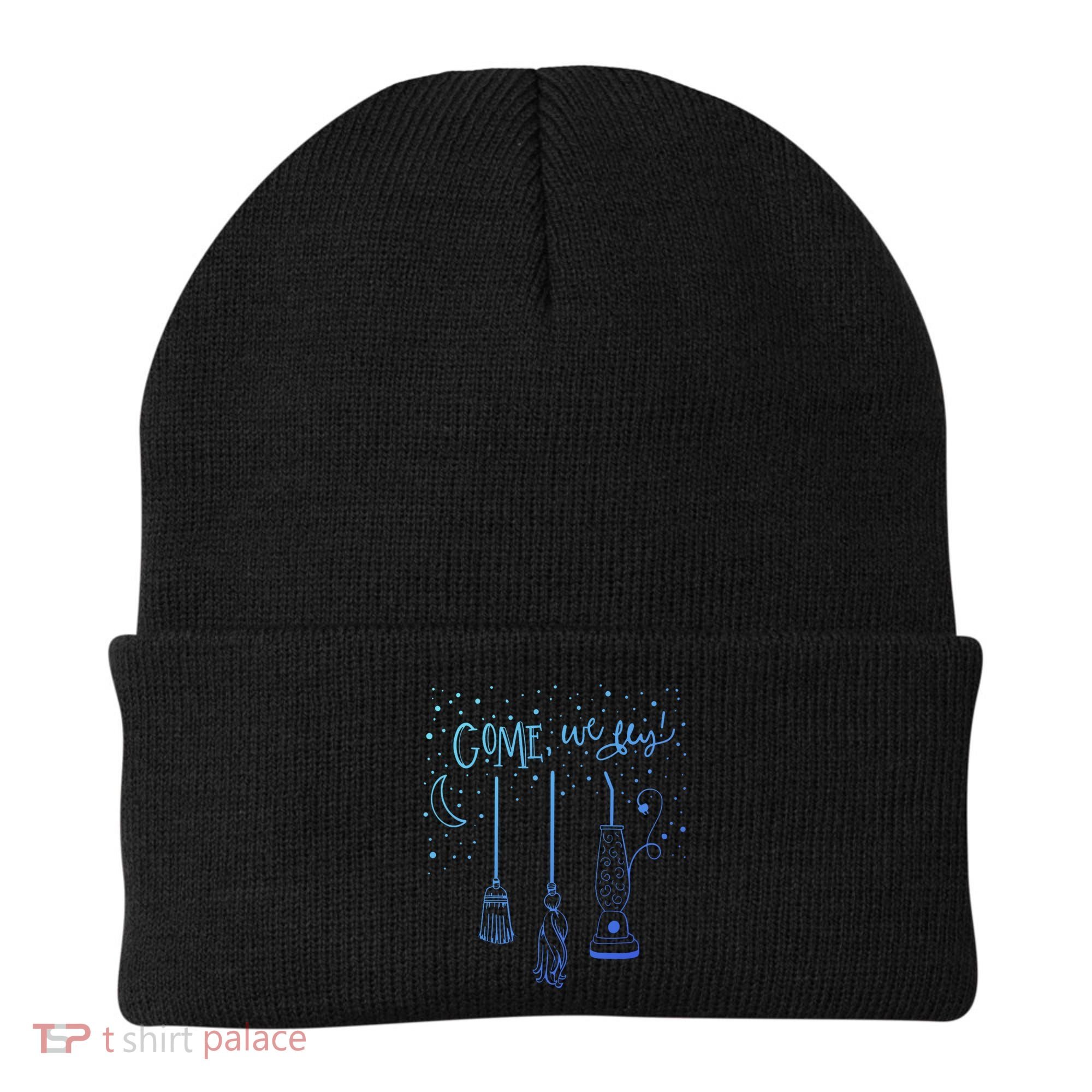 Come We Fly Halloween Hocus Fall Party Cute Gift Beanie