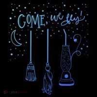 Come We Fly Halloween Hocus Fall Party Cute Gift Women's Hoodie thumb 2